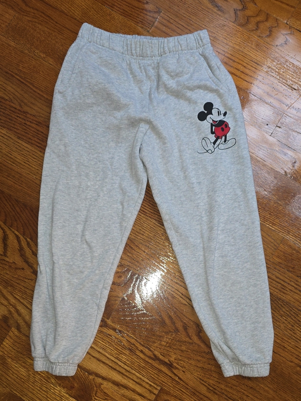 Disney Light Gray Mickey Mouse Jogger Sweatpants